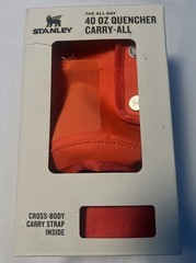 Stanley 40 oz Quencher Carry-All Bag – Orange w/ Crossbody Strap – New in Box