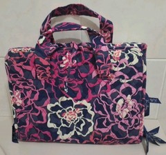 Vera Bradley Katalina Pink Hang Organizer Toiletry Bag Travel Cosmetic Case Blue