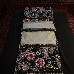 Vera Bradley Hanging Trifold Organizer Makeup/Jewelry Travel Bandana Swirl