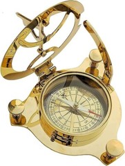 « Handmade Nautical Sundial Brass Pocket Compass – A Perfect Travel accessory. »