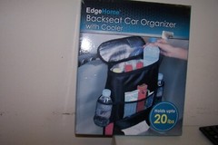 Edge Home Backseat Car Organizer with Cooler NEW in Box Great for Summer Travels