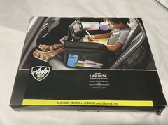 Travel Lap Desk by Auto Drive. Black w/ Extra Storage Pockets & Large Work Area