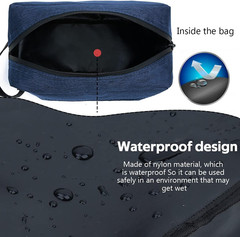 Travel Toiletry Bag for Women and Men, Water-resistant Shaving Bag for Toiletrie