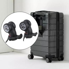 Mute Luggage Wheel DIY Replacement 3.93 inch with Oil Blotting Sheets Set of 2