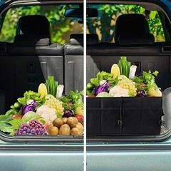 Extra 98L Collapsible Car Storage Trunk Organizer Large Trunk Organizer Black