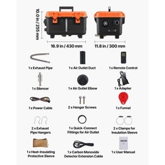 Diesel Heater, 8KW, DC 12V/24V, All in One Portable Diesel Air Heater with Remot
