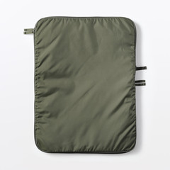 MUJI Recycled Polyester Compression Packing Case Khaki L Approx. 35 x 47 x 10 cm