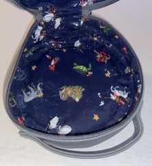 Vera Bradley Gray Whimsy Ornament Cosmetic Bag Penguin Pair, NWT
