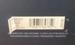 Dockers Hanging Travel Kit Overnight Case / Gray & Black Toiletry Organizer -NEW