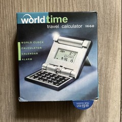 World Time Travel Calculator 1660 World Clock Calender Alarm Delta Skymiles NEW!