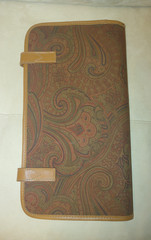 Vtg Manhattan Accessories Paisley Travel Tie Holder Case – Fabric & Leather