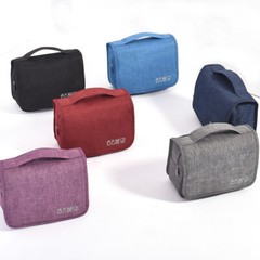 Toiletry Bag Multiple Compartments 2-Sections 9.5&Prime;x7.5&Prime;x3.5&Prime; Black NEW