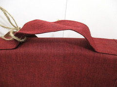 Redwood Apartment Neighborhoods Red/Gray Toiletry Multi-Pocket Handle Travel Bag