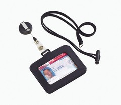 Lewis N Clark RFID Blocking ID Holder Black 1241