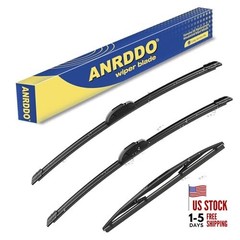 3 Wipers Factory Replacement For 2014 2015 2016 2017 2018 26&Prime;+20&Prime;+14&Prime; J-HOOK