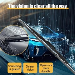 16 Pack 20Inch Silicone Windshield Wipers for All Seasons, Universal Fit