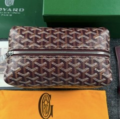Goyard Burgundy Bowling 25 Toiletry Bag NIB + Reciept