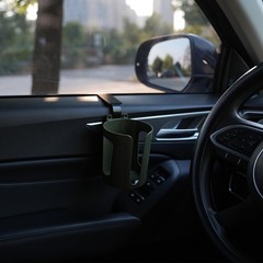 LITTLEMOLE Large Car Door Cup Holder, Vehicle Armrest Holder for Green