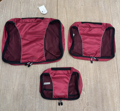 Ebags Packing Cubes Set Of 3 Large Medium Small Travel Organizers Raspberry NEW