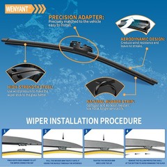 16&Prime; Rear Windshield Wiper Blade Replacement for BMW X7 & Volvo C30