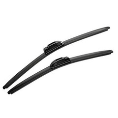 24&Prime;+22&Prime; Super Silicone Windshield Wiper Blades, Fit for J hook Wiper Arms