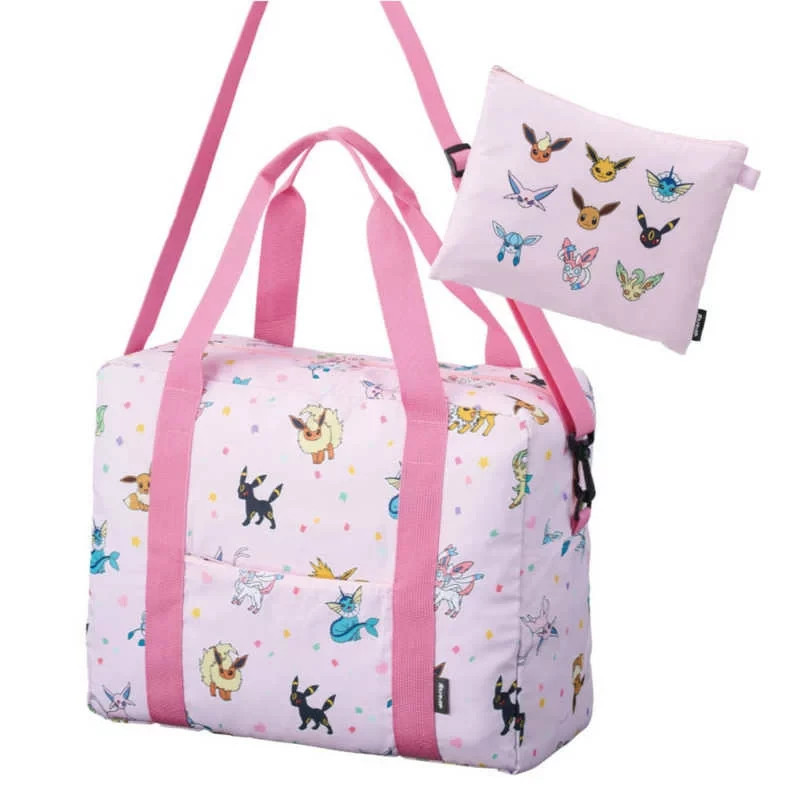 Pokémon Eevee Travel Carry-on bag that tucks away in a pouch