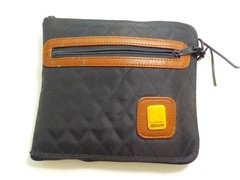 Airway Travel Organizer Bag Black Pouch Foldable Quilted Unisex