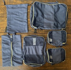 Pottery Barn Mark & Graham Travel Packing Cubes Set Of 6 New!