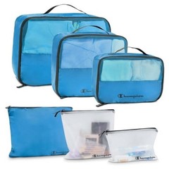 Champion Packing Cubes for Travel – 6 pc Packing Cubes Set for 6 Set Blue