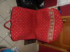 Vera Bradley garment bag in retired Provencial Red pattern (#2)