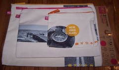 My Tagalongs 3 TO GO POUCHES Set of 3 Canvas Travel Zippered Bags ~ NWT