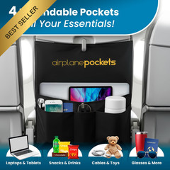 Airplane Accessories Travel Organizer Seatback Storage Pocket Essentials