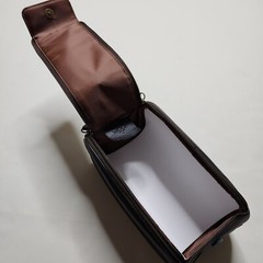 WOLF for Pottery Barn Brown Faux Leather Toiletry Case Bag