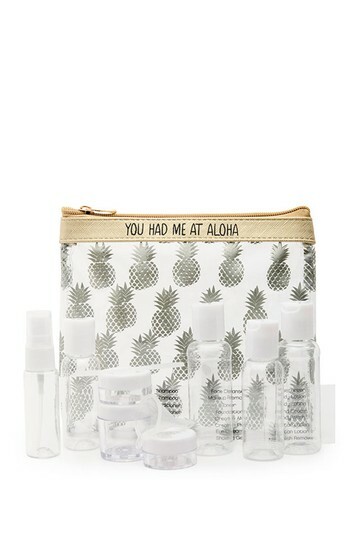 Miamica Women&rsquo;s You Had Me at Aloha Travel Bottle Kit 12-Piece