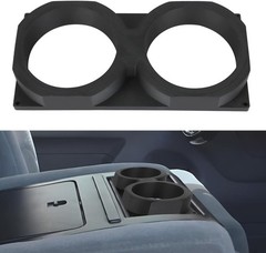 for Ford Dual Cup Holder 1992-1997 OBS F250 F350 Center Black