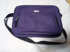Purple Prodigy Canvas Tote Travel Bag Laptop Books Expandable Crossbody