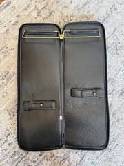 Yves Saint Laurent Vintage Tie or Necklace Travel Caddy black in GUC