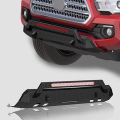 Steel Front Bumper Fit 2016-2023 Toyota Tacoma Excl TRD Winch Plate Bull Bar