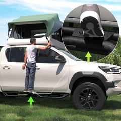 Running Boards For 05-23 Toyota Tacoma Double / Crew Cab Drop Side Steps Bar
