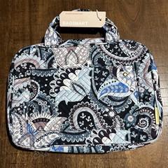 NWT! BAGSMART Toiletry Bag 10×13 Travel Hanging Hook Paisley Folding Zip Handles
