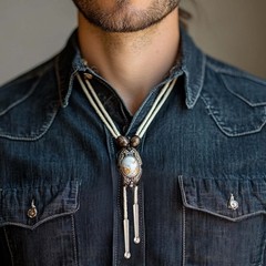 For Bolo Tie, 40pcs Replacement Alloy Caps 2&Prime;, Silver/Matte Gold