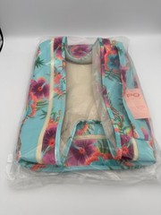 PQ Swim Solana Packing Cube Set of 2 Turquoise Tropical Floral Travel Organizers