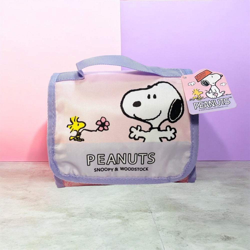 Snoopy Woodstock Peanuts Toiletry Travel Bag Makeup Cosmetic Pouch Organizer NEW