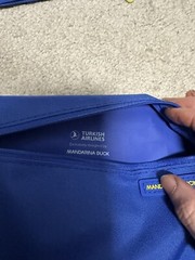 3 Turkish Airlines Amenity Kit Travel Bags Mandarina Duck- BLUE With Acceceries