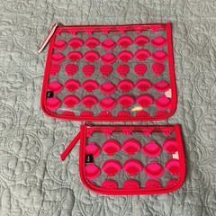 Echo Seashell Travel Bags Set of 2 Pink Scallops