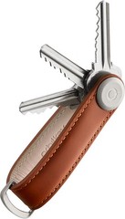 orbitkey Leather Key Organiser – Cognac with Tan Stitching