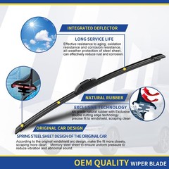 3 wipers Replacement for 2007 2008 2009 2010 2011 Honda CRV CR-V 2007-2015 2016