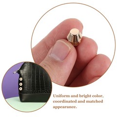 20PCS Flat Head Metal Studs – 10mm Screw Back Rivets Purse Feet – Nail Head