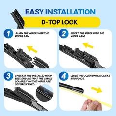 24&Prime; & 21&Prime; AllSeason Windshield Wiper Blades 2 Pack Automotive Replacement » »