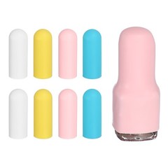 8pcs 0.88&Prime; Dia Travel Silicone Bottle Covers, White, Pink, Yellow, Blue
